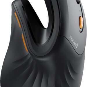 ProtoArc EM11 NL Wireless Ergonomic Vertical Mouse, Rechargeable, Black